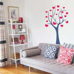 Samolepící dekorace Srdíčkový strom 